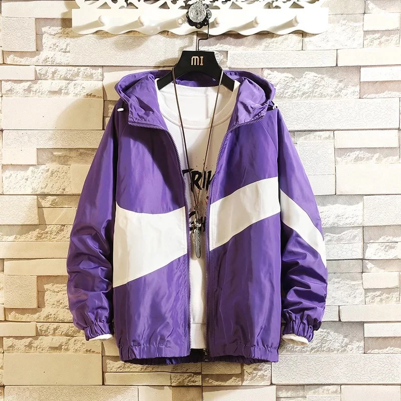 

2021 Korean version of the new quality men's hoodie spring and autumn jacket men's fashion windbreaker jacket