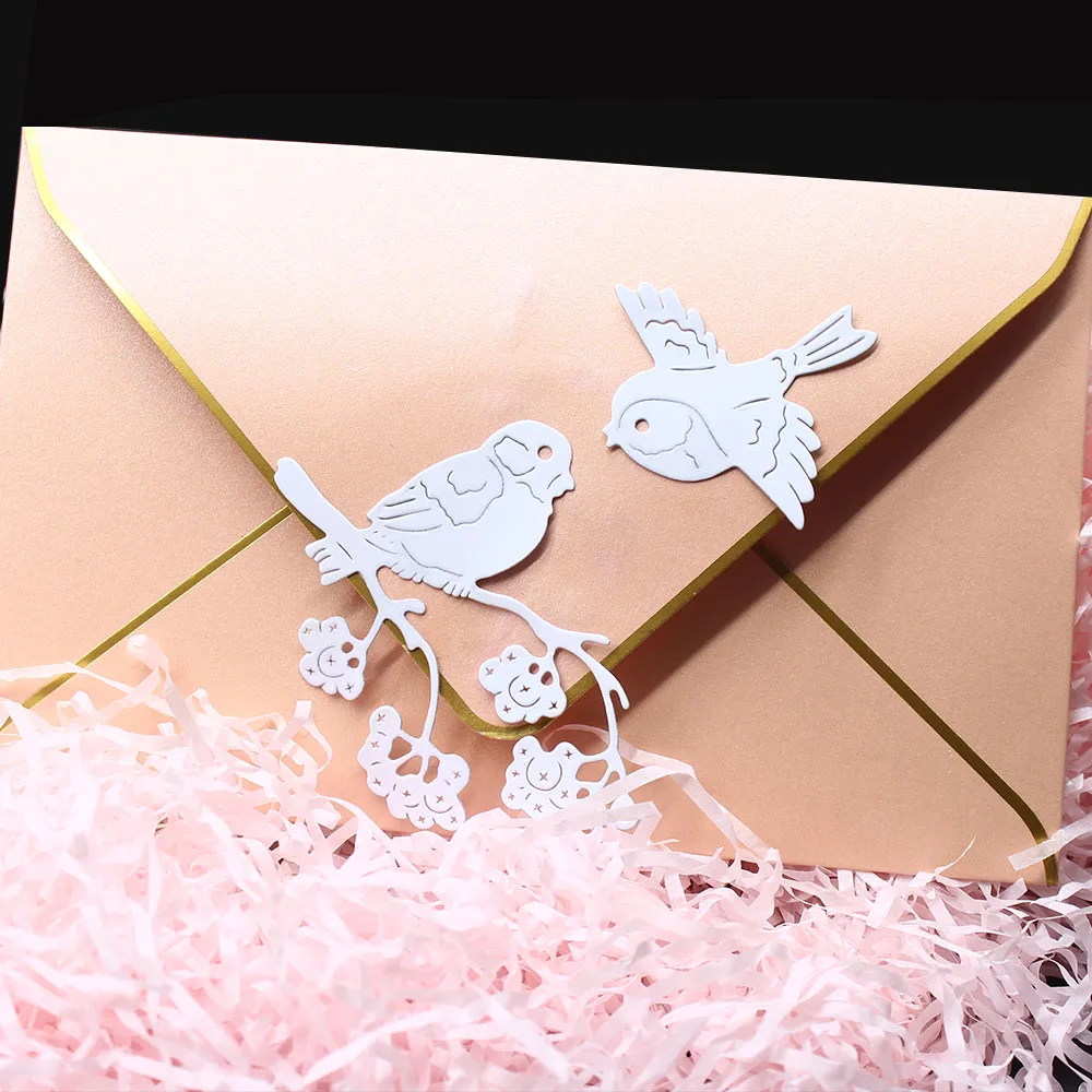 DIY Форма для ножей альбом скрапбукинга травление ветки птиц тиснение