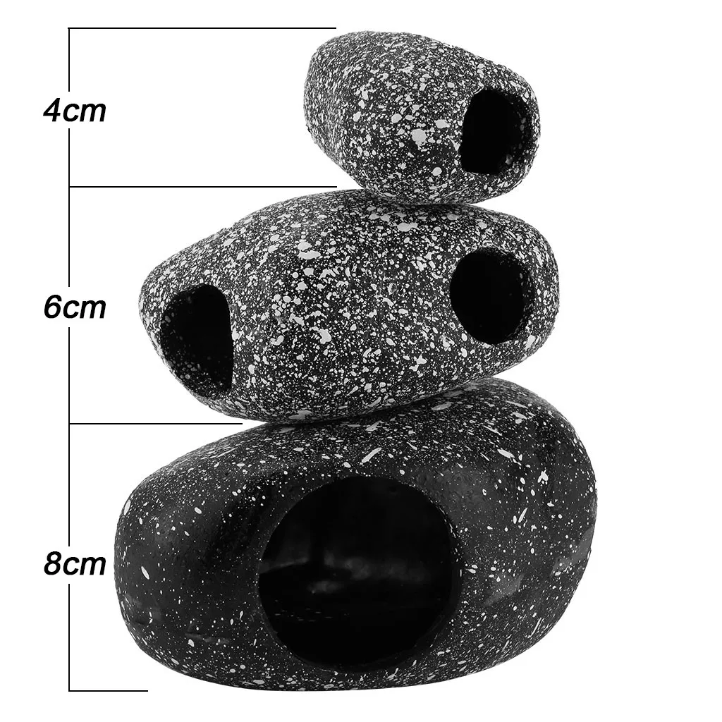 Aquarium Decorations Fish Tank Rock Hideout Small Decor For or Mini Bowl | Дом и сад