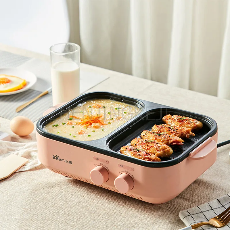 

220V многофункциональный домашний антипригарным кастрюля Завтрак машина для приготовления супа крылья жареной курицы Кухня Приспособления ...