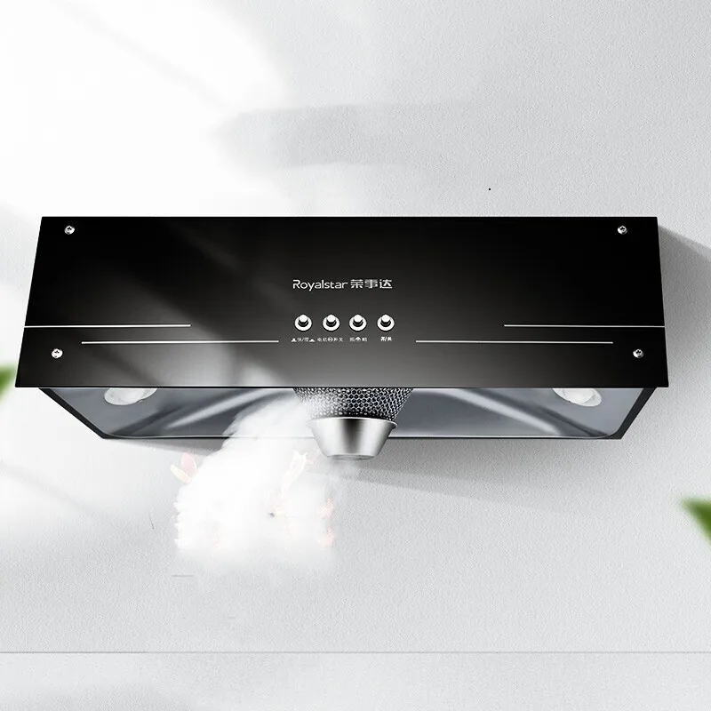 

Royalstar Range Hood Chinese Style Large Suction Small 715MM Kitchen Range Hoods Top Suction Fully Enclosed Motor Button Model