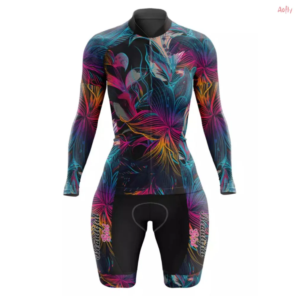 Новинка 2021 женская одежда для велоспорта VEZZO с Обезьянами короткий комбинезон