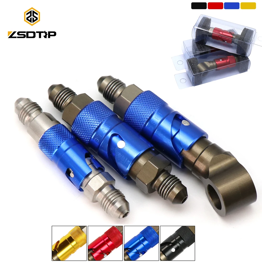 

ZSDTRP Motorcycle AN3 Brake Caliper Quick Removal Cover Disassembly Replace Brake Line Connector Universal For Honda For Yamaha
