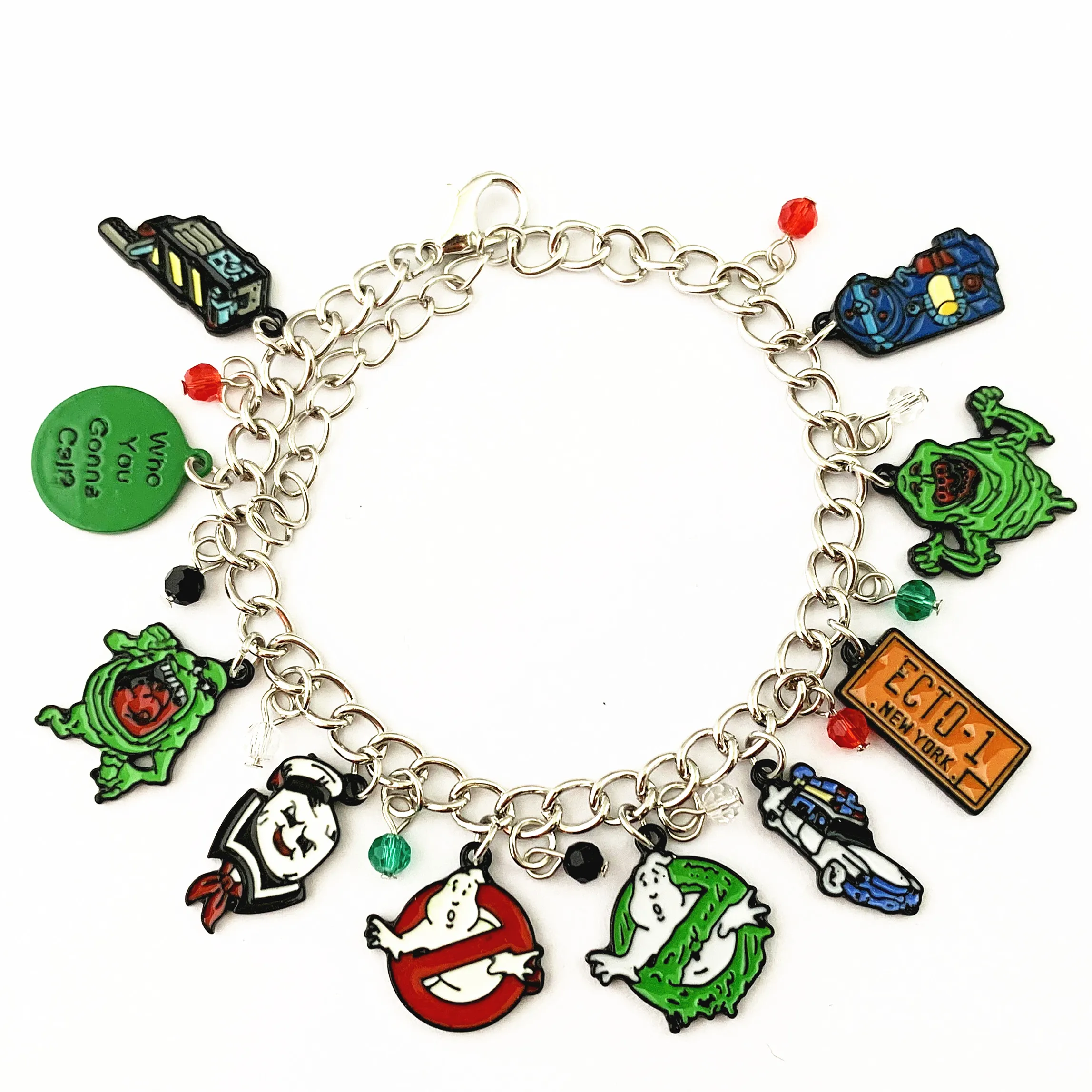 

FANTASY UNIVERSE Movie High Quality Fashion Jewelry Cosplay Ghostbusters Colours Charm Bracelet Woman/Girl/Boy Gift