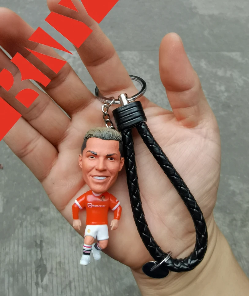

6.5CM Sport Star Action Figures PVC Backpack Accessories Football Model Doll Collectible Figurine Toy For Gifts BNY