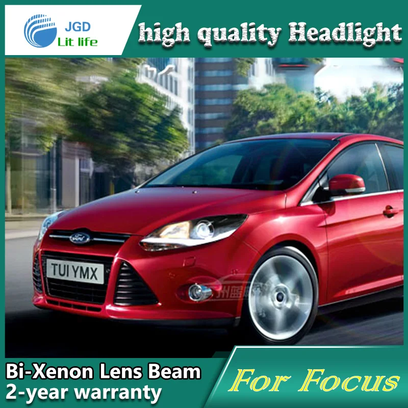 Чехол для Фар Ford Focus 2012 2013 светодиодный чехол фар DRL двойной луч биксенон