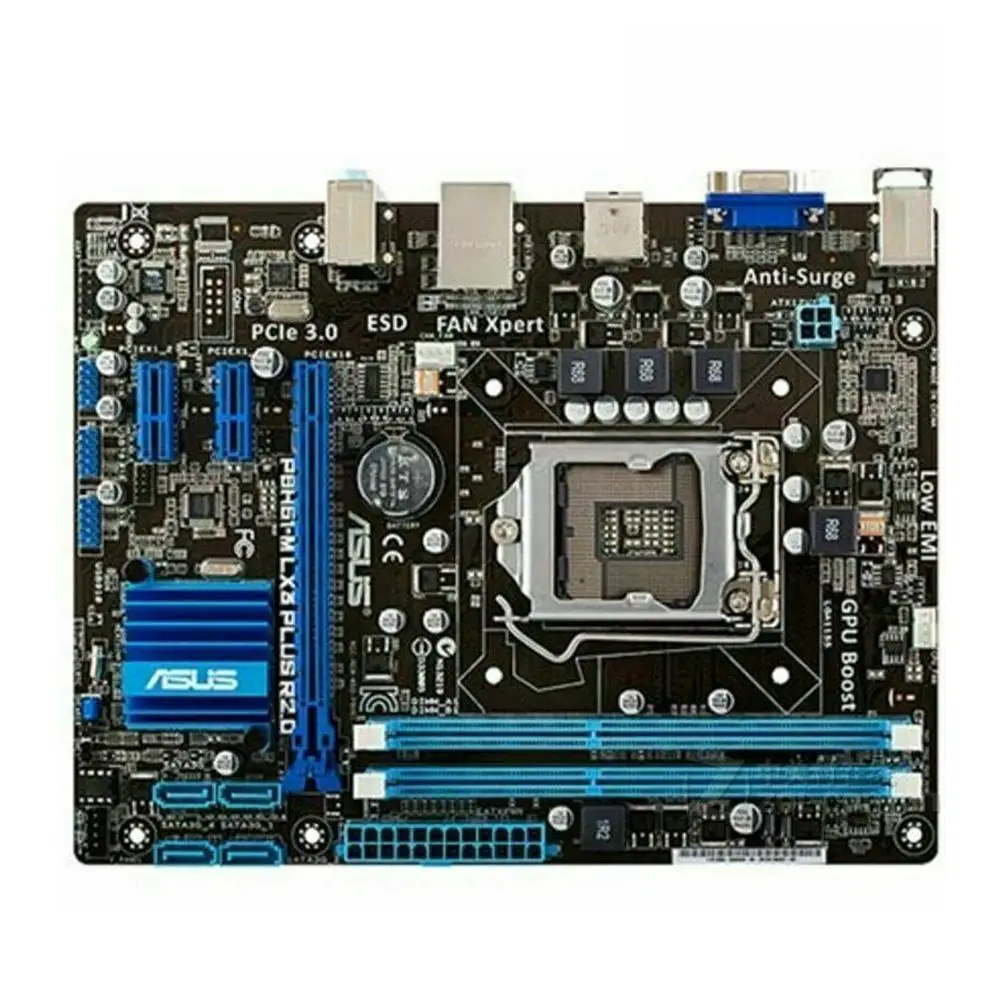 Для ASUS GA H61M S1 рабочего Материнская плата H61 гнездо i5 i3 LGA оригинальный BIOS б/у DDR3 16G DS1