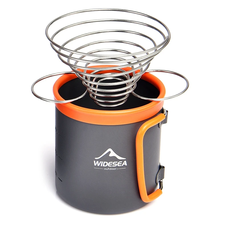 

WIDESEa Camping Coffee Cookware Set Outdoor Tableware Equipment Mug Kettle Pot Cooking Teapot Filter Rack Cup
