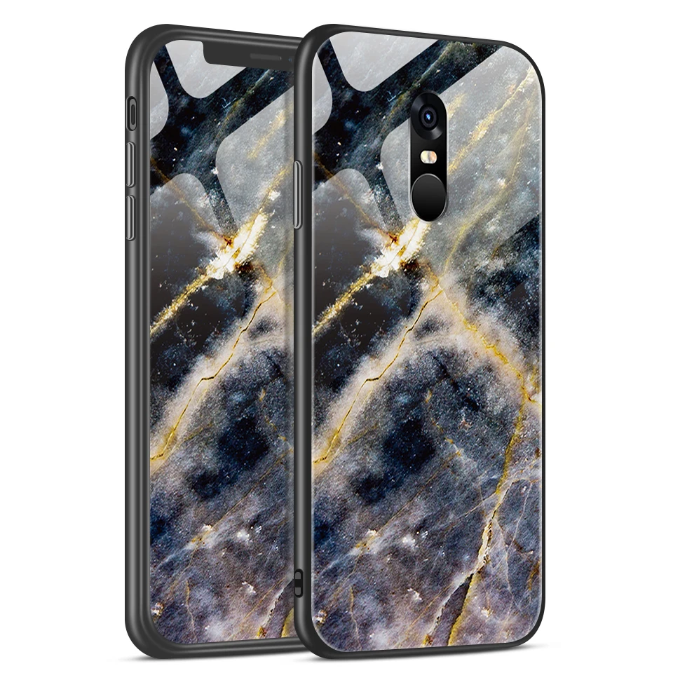 W301 Для Xiaomi Redmi Note 4/4X роскошный чехол из закаленного стекла для Remi Note 4 Pro CN Version/4 Gobal Version Fashion Soft Edge Shell - Цвет: W301