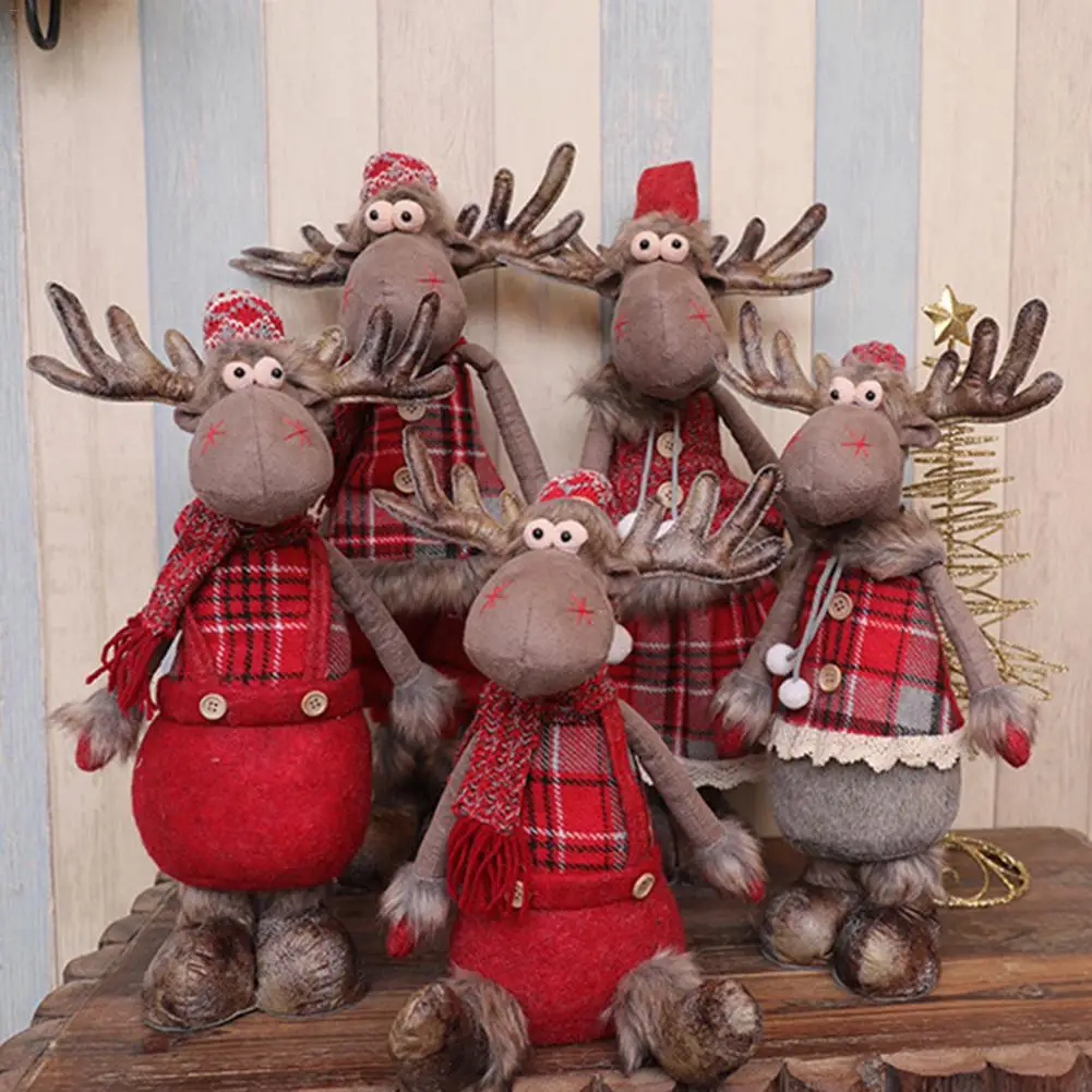 

Christmas Dolls Christmas Decorations For Home Innovative Elk Window Xmas Mascot Christmas Tree Ornament Navidad Kids Gift Toy