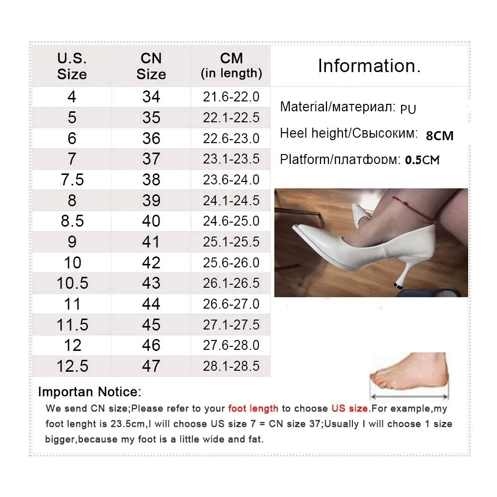 

Elegant Leather Women Pumps Sexy Pointed Toe High Heels Slip-On Shallow White Shoes Woman Fashion Party zapatos de mujer 2020