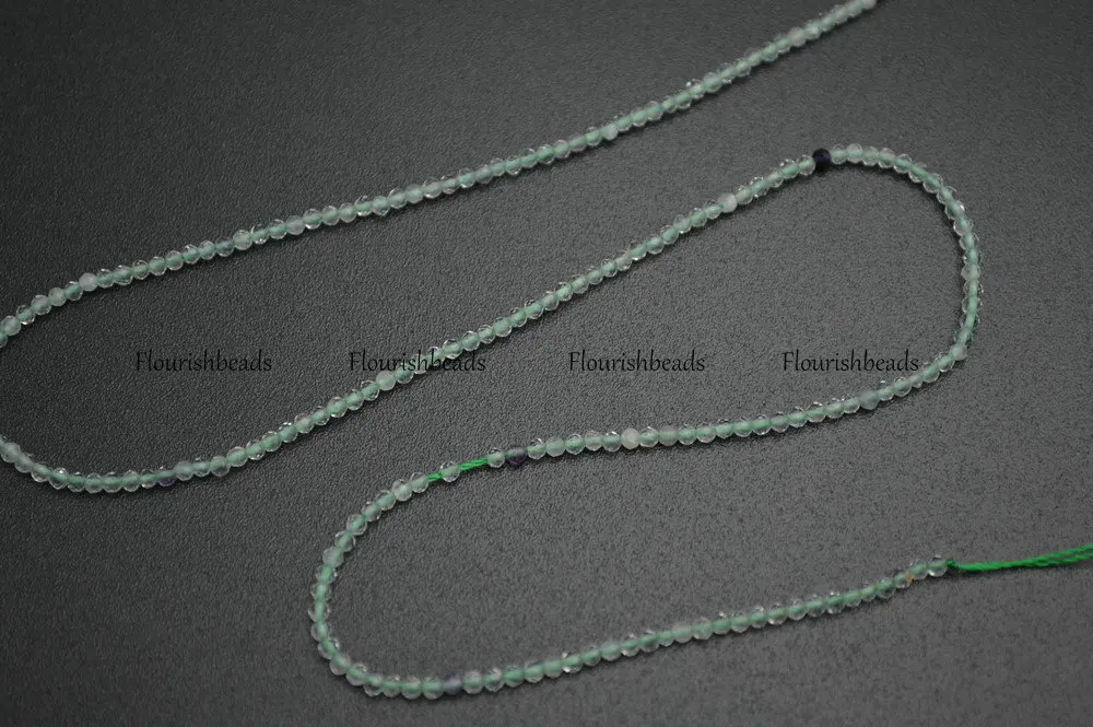 Оптовая продажа 2 мм граненые алмазные режущие круглые бусины из натурального