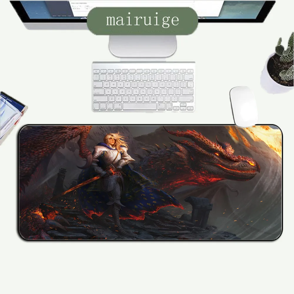

Anime Dragon Large Xxl Mouse Pad Notebook Keyboard Table Mat Mini Pc Gaming Accessories Rubber Carpet Desk