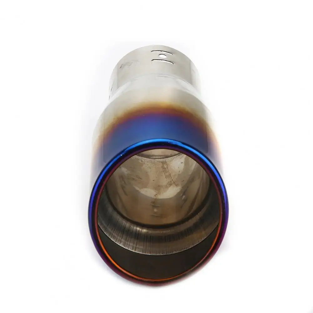 

70mm Universal Stainless Steel Burning Blue Car Exhaust Muffler Tip Tailpipe