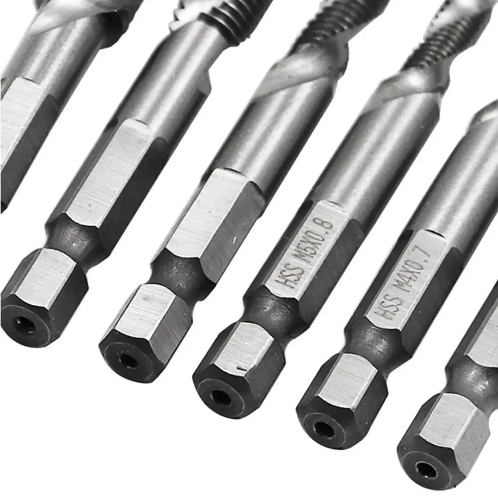 1/4 ''hex HSS высокая Скорость Сталь нить спираль винтовой M3 M4 M5 M6 M8 M10 метрики