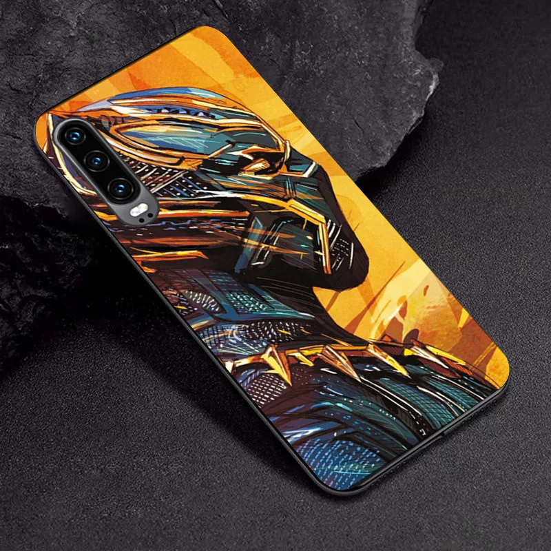 TPUBLK639 Чехол captain america для huawei P30 Lite P10 Lite, черный ТПУ для huawei P30 P20 Pro P8 P9 Lite, чехол для huawei P30 Pro, чехол - Цвет: TPUBLK639