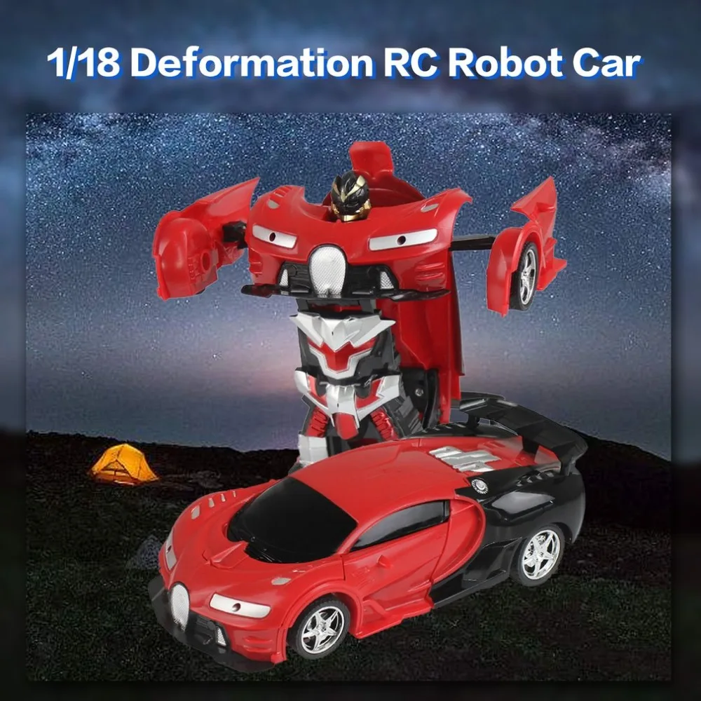 MoFun 1/18 трансформер деформированный rc автомобиль робот-трансформер игрушки со светом Demo пульт дистанционного управления модель автомобиля автомобиль для детей подарок