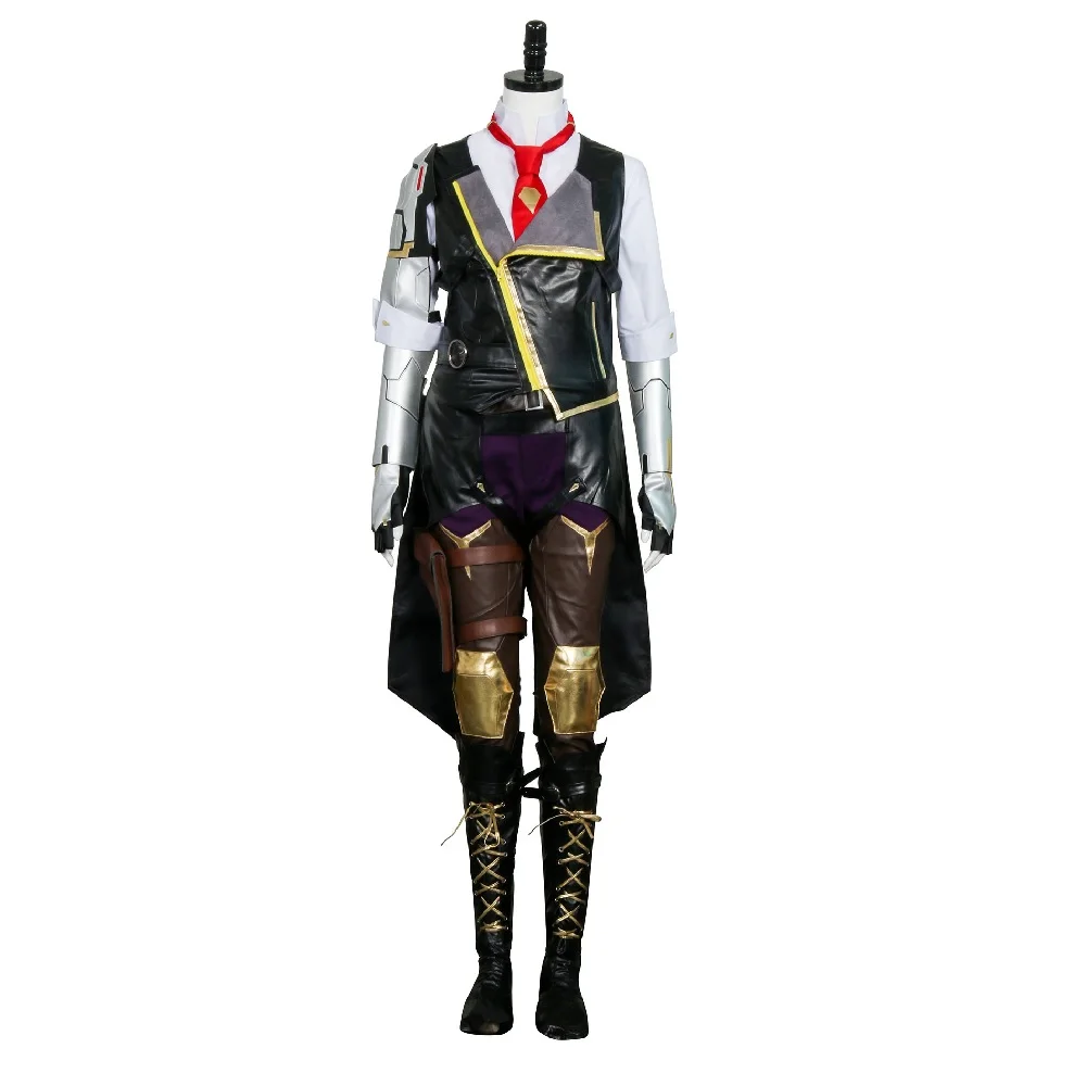 Hero Ashe Cosplay Costumes for Adult Women for Game Overwatch OW Elizabeth Caledonia Ashe Full Suit Halloween Cosplay Set