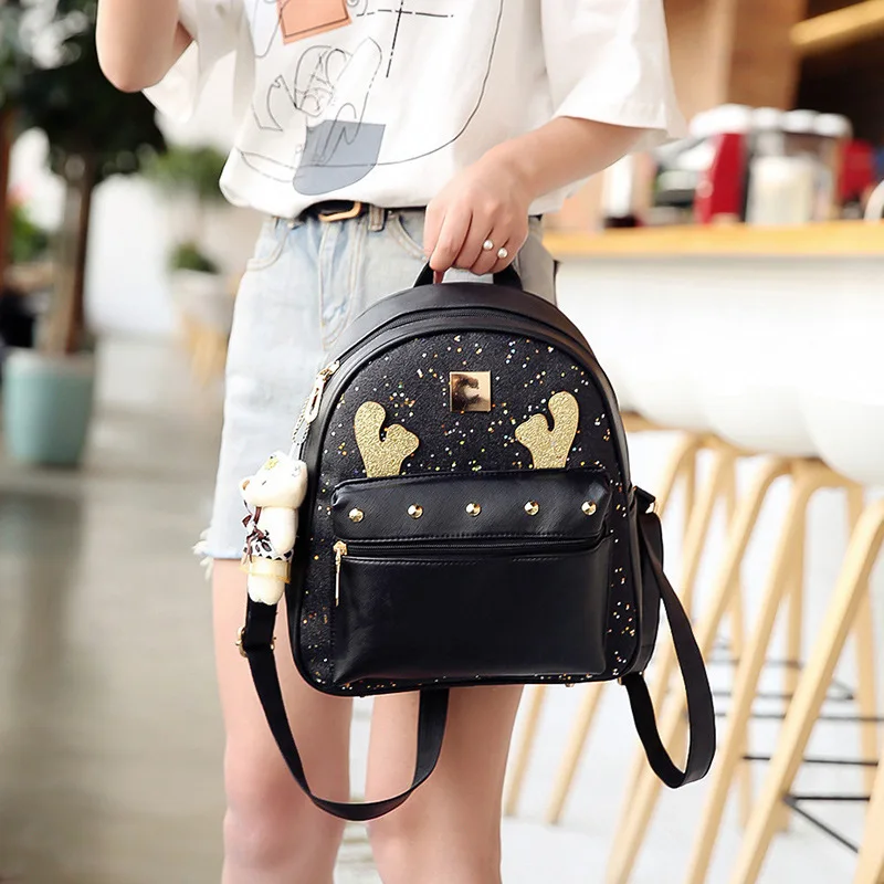 2019 summer new three-piece backpack college style casual fashion combination | Багаж и сумки