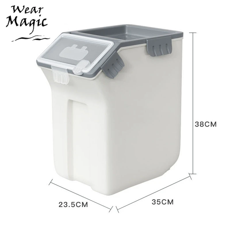 

For Dog Food Box Sealed Storage Bucket Cat Food Box Moisture Proof Storage Box Pet Food Bucket L