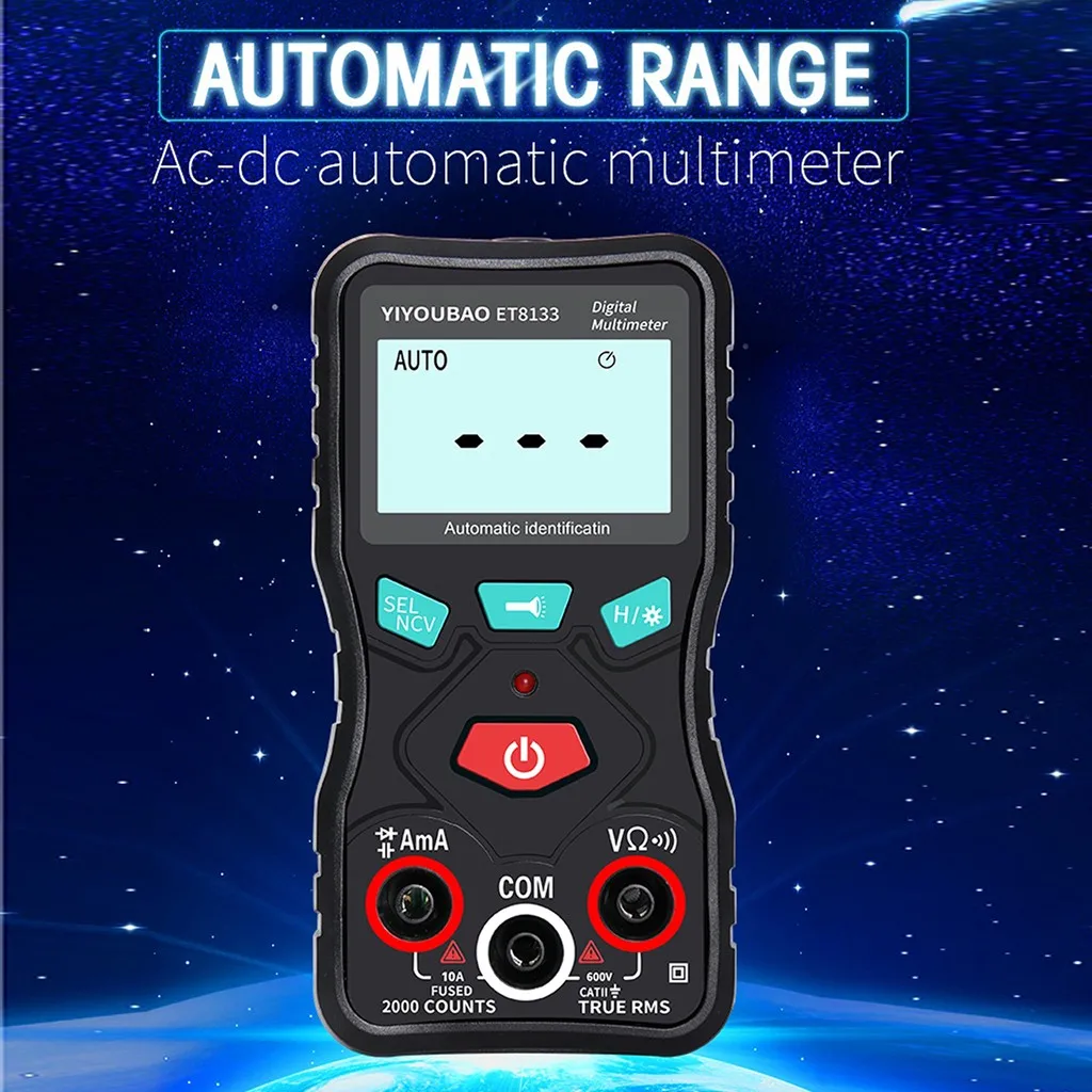 Лучшие продажи продуктов TE8133 Цифровой мультиметр lcd AC/DC Амперметр Сопротивление отсчетов дисплей автоматические инструменты herramientas