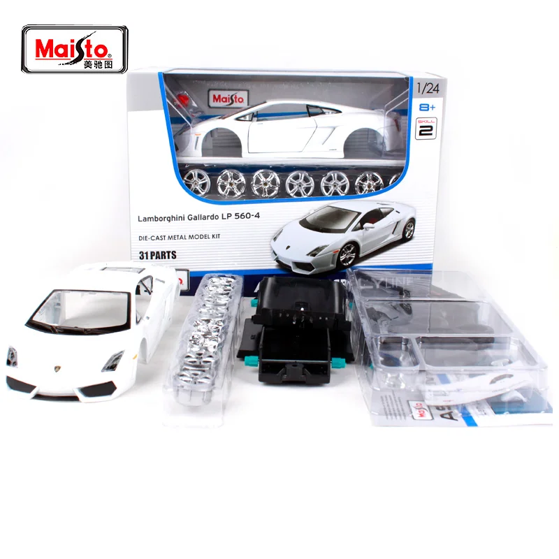 Maisto 1:24 Lamorghini Gallardo LP560 4 сборки DIY литья под давлением модели автомобиля игрушки