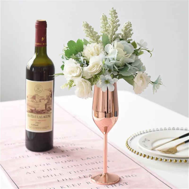 200 мл зеркальный Гальванизированный коктейльный бокал из нержавеющей стали 304