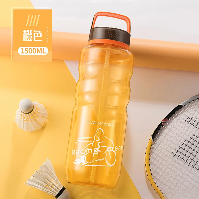 Прозрачная стеклянная бутылка для воды инфузор пешего туризма пластиковая сока