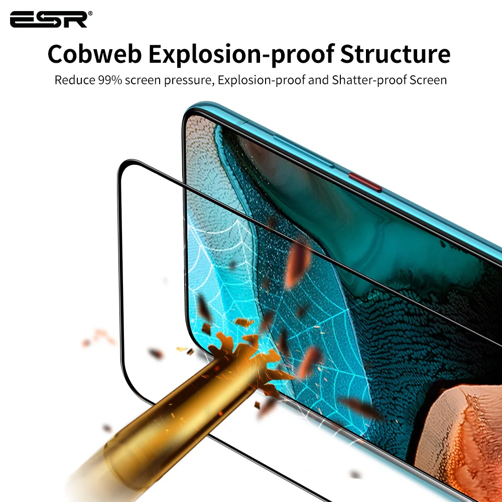 Защитное стекло ESR для Redmi K30 Pro K30S Xiaomi Mi 10T 2 шт. | Мобильные телефоны и аксессуары