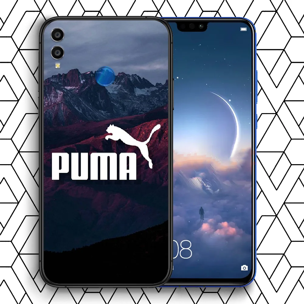 

Sports Leopard Brand Phone Case For Huawei Honor 6A 7A 7C 8 8A 8X 9 9X 10 10i 20 Lite Pro Play black Back Fashion Cell Silicone