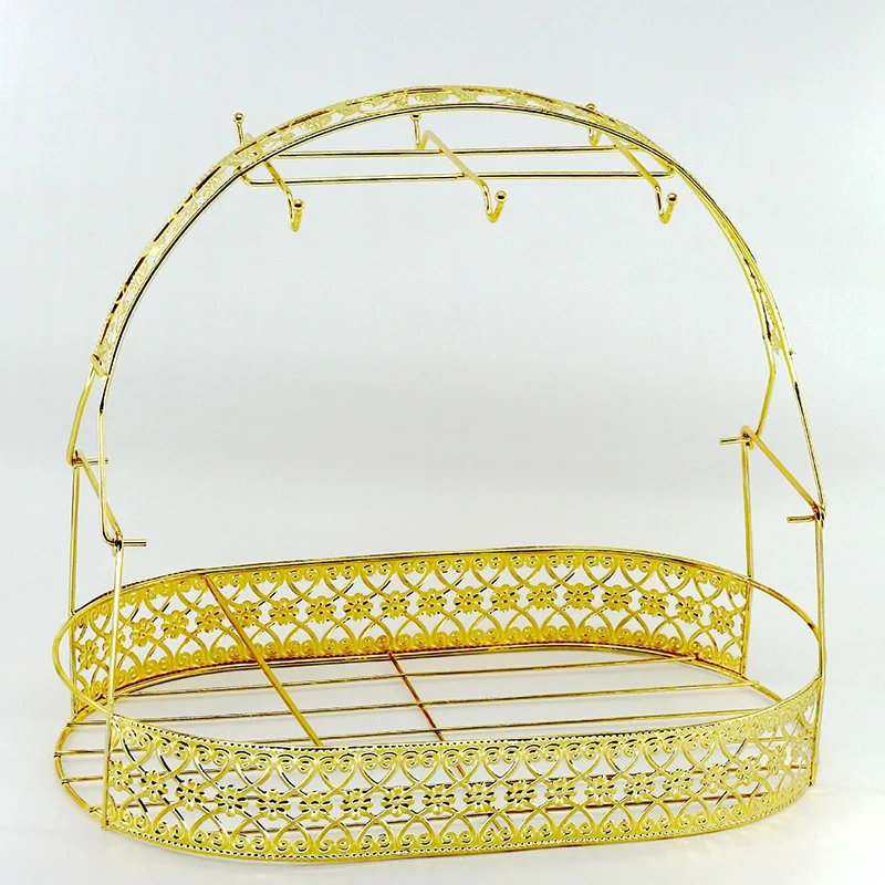 Керамическая полка для чашек в европейском стиле органайзер резная корзина