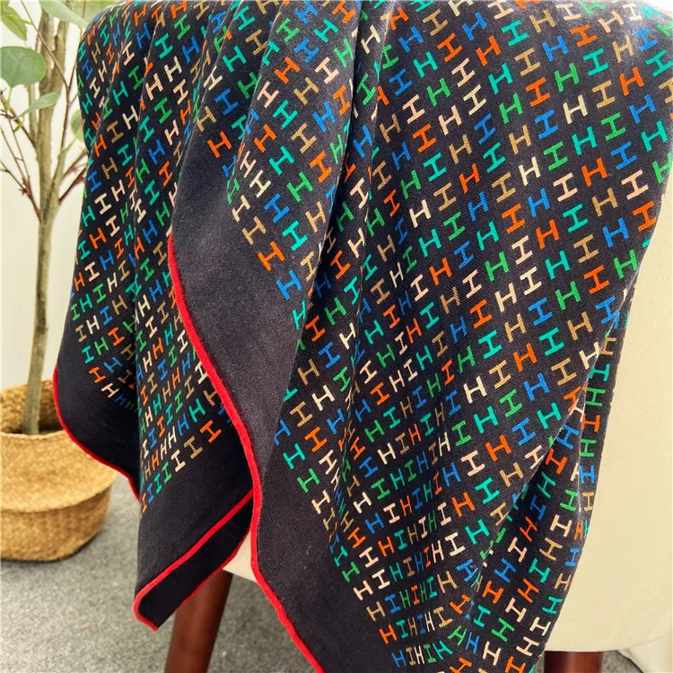 

Silk Cashmere H Scarf 140,Cashmere Silk Scarf Luxury,Luxury Brand Cashmere Big Scarf For Women,Hand Rolled Cashmere Silk Scarf