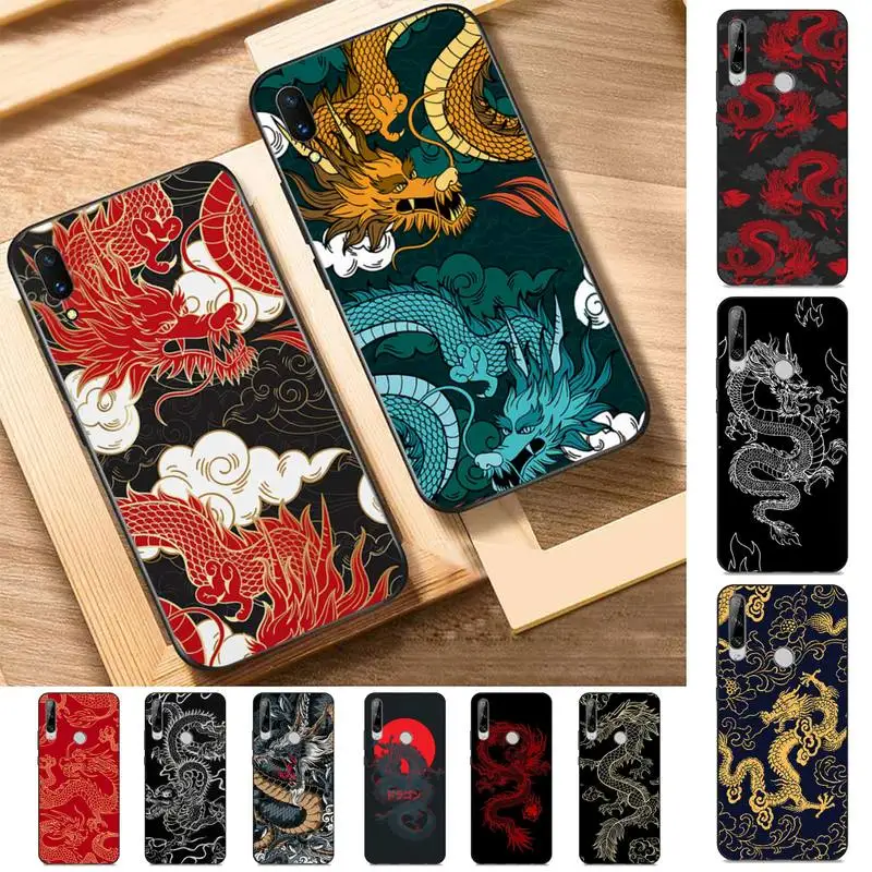 

Fashion Cute Dragon Phone Case for Huawei Y 6 9 7 5 8s prime 2019 2018 enjoy 7 plus