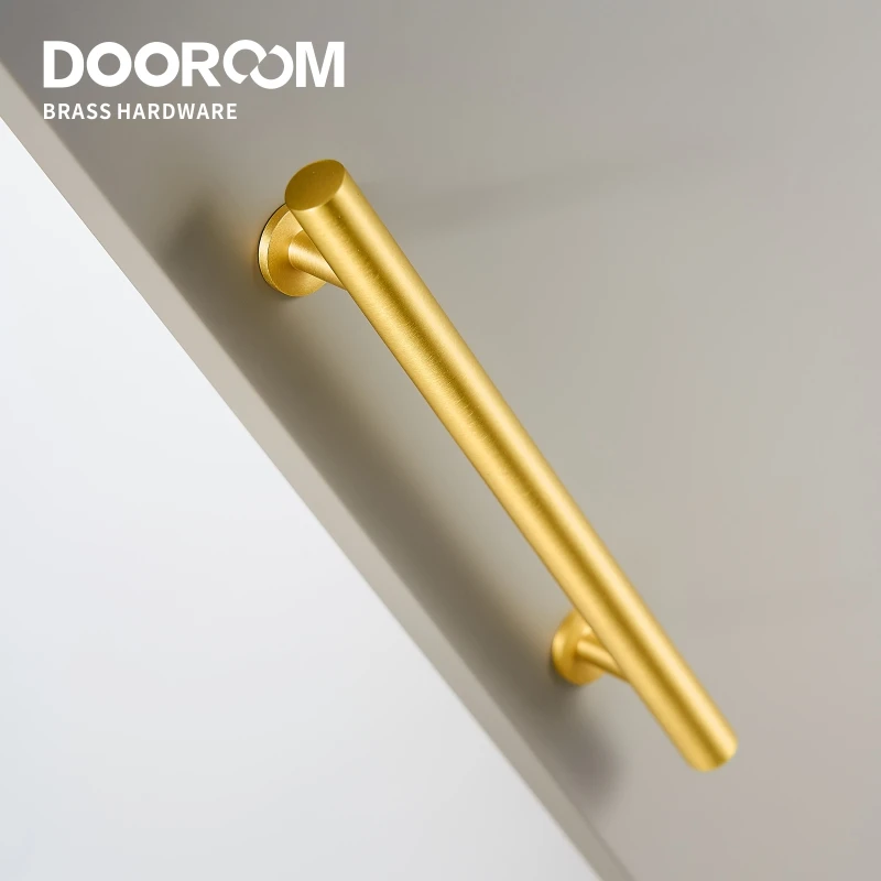 Ручки для мебели из латуни Dooroom современные скандинавские ручки шкафов комодов