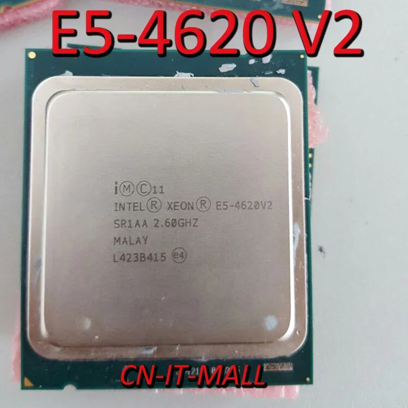 Pull Xeon E5 4620 V2 серверный процессор 2 6G 20M 8Core 16 Thread LGA2011 процессор|Компьютерные кабели