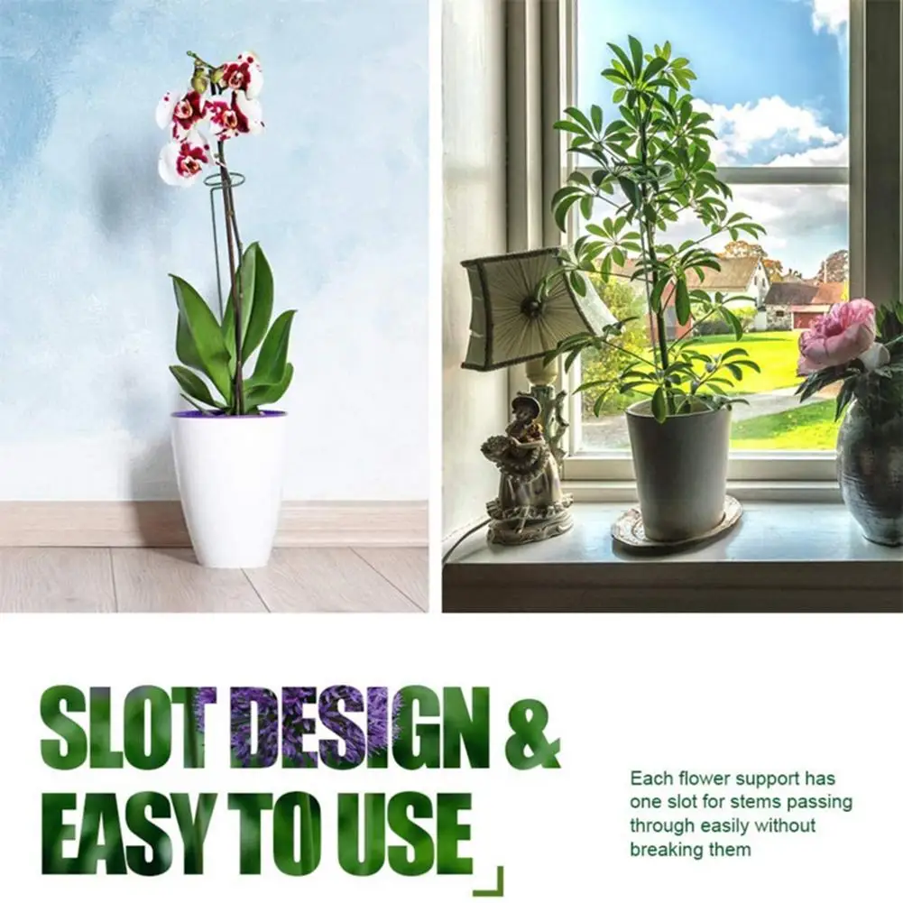 

40cm 5pcs Garden Plant Climbing Frame Orchid Tomato Flower Support Fixing Rod Garden Iron Flower Climbing Stake