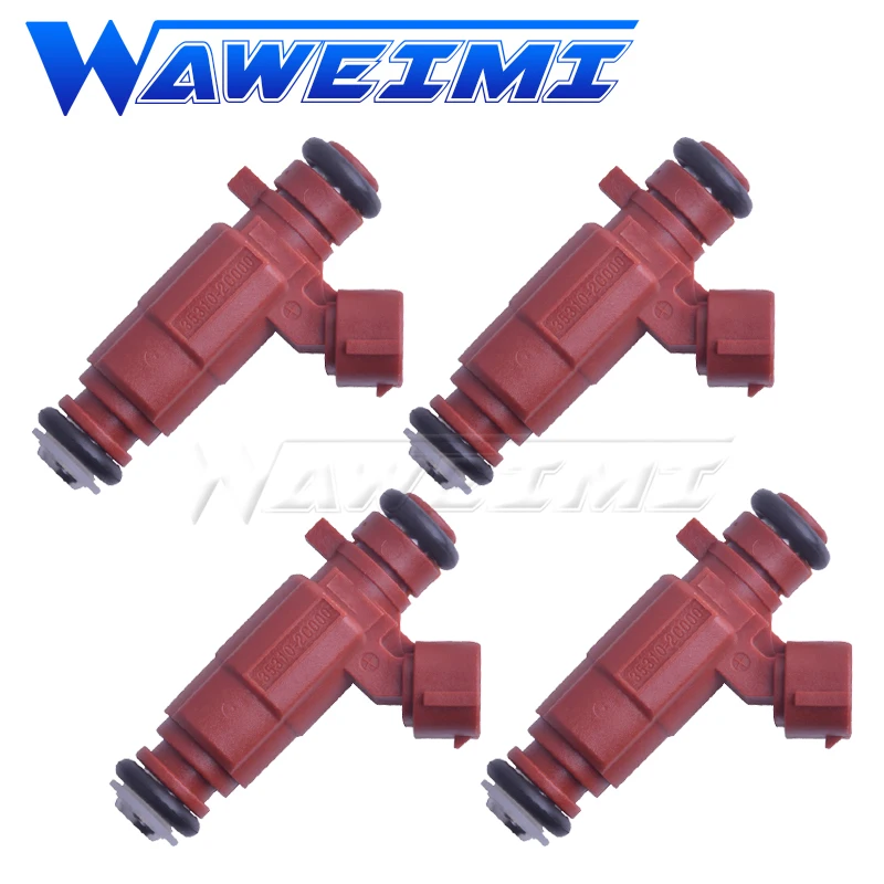 

WAWEIMI 4x Fuel Injector Nozzle 35310-2C000 For Hyundai For Kia H1 H-1 Starex 2008 353102C000