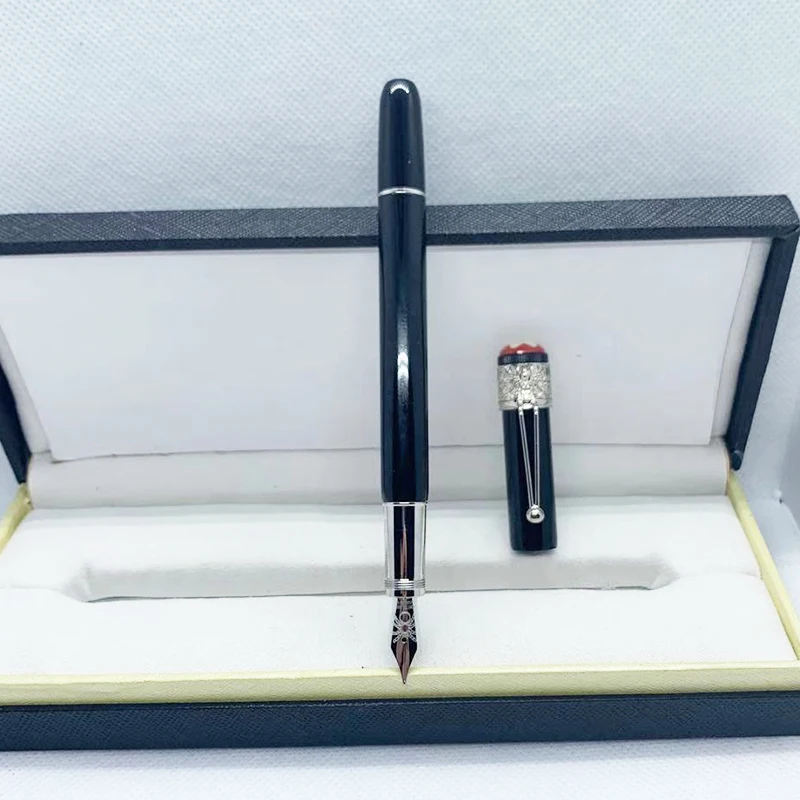 

MB Ink pen black red white spider piston fountain pen stationery supplies