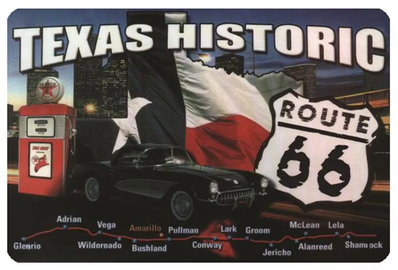 

USA Route 66 Metal Wall Decor Tin Sign Welcome Sign in Home Decor Posters Mancave Decoration Gas Station Bar Accessories Garage