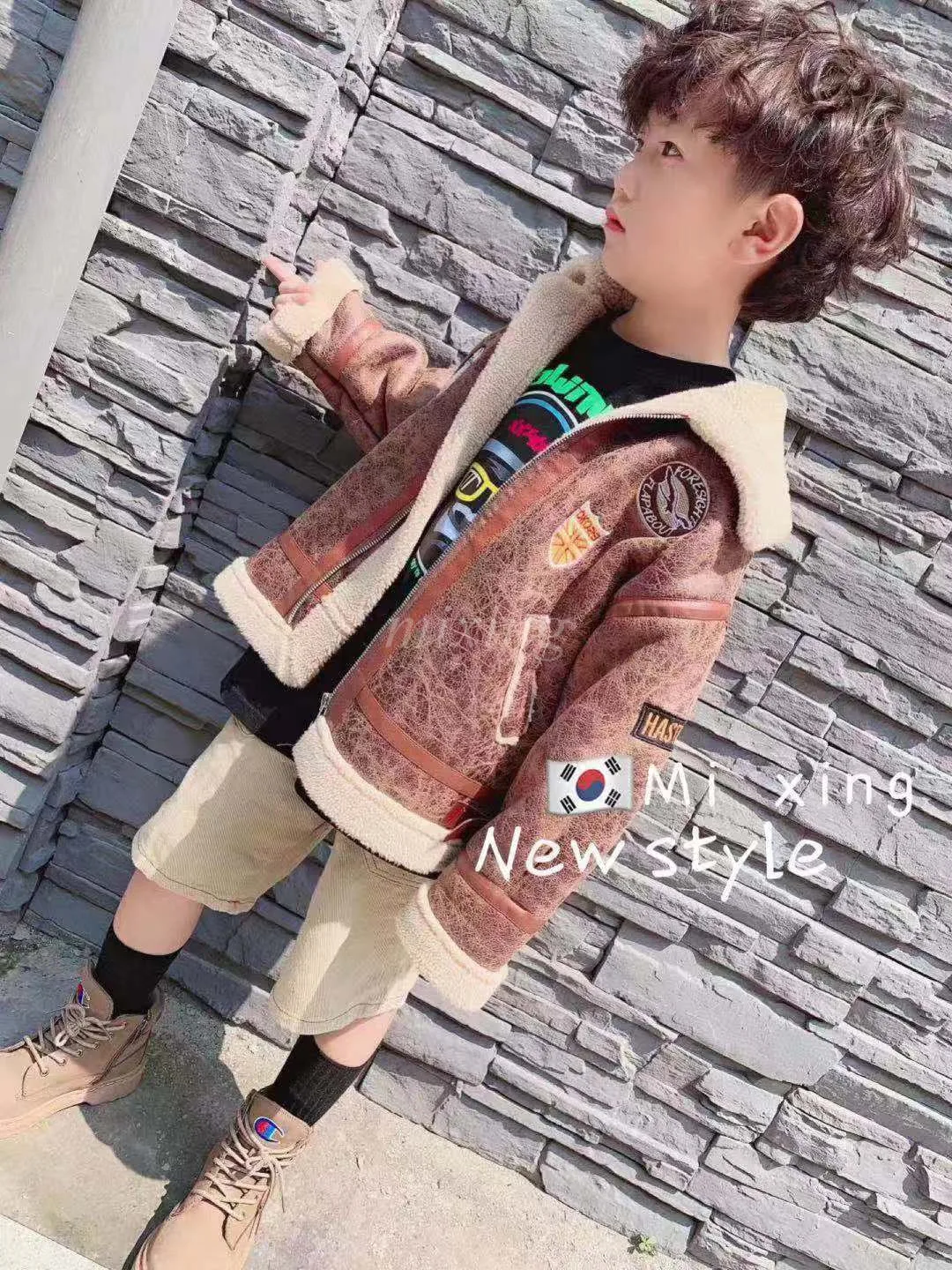 Детская одежда рубашка для мальчиков 2019 г. Новое осенне-зимнее плотное пальто и