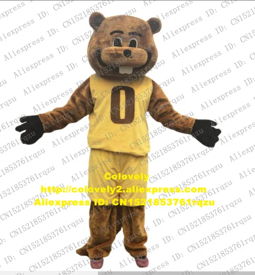 Желто коричневый костюм талисман в виде выдры лютры нутрии койпу персонажа из
