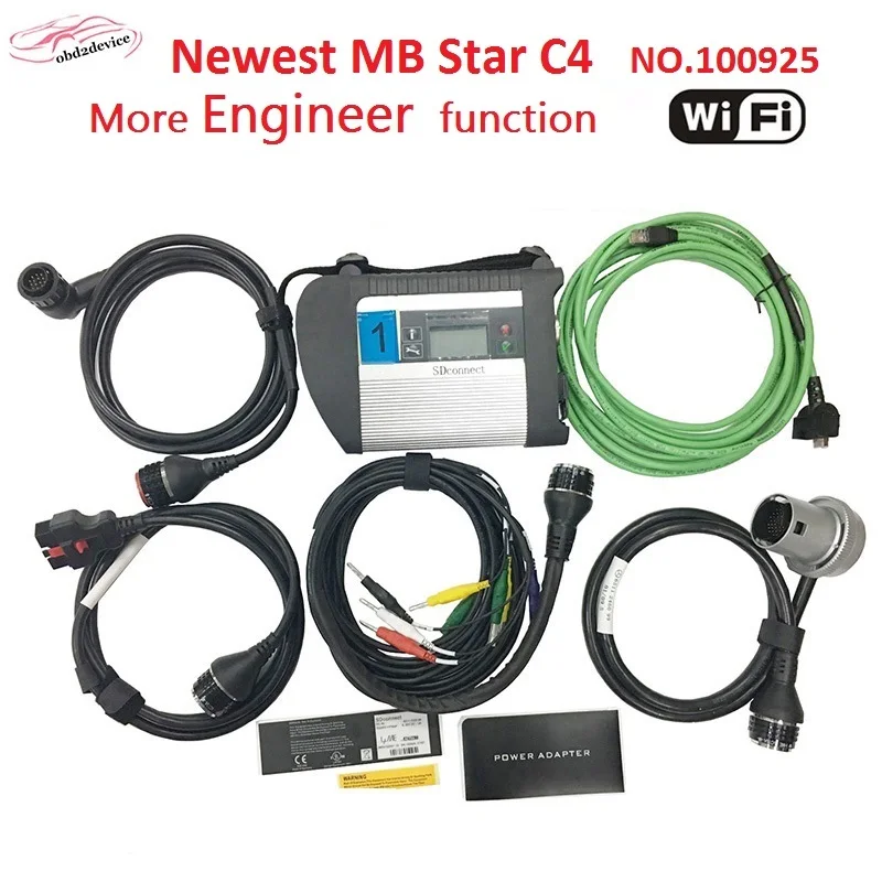 Полный чип MB Star C4 автомобильный диагностический инструмент V2019/09 vediamo DTS M8 больше инженеров MB автоматический диагностический сканер toolMB C4 SD conenct - Цвет: C4 with cable