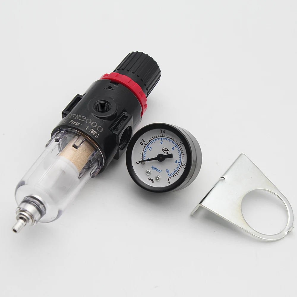 

1/2" AFR 2000 Air Filter Valves Regulator Moisture Trap Pressure Gauge Compressor Pressure Reduce Valves