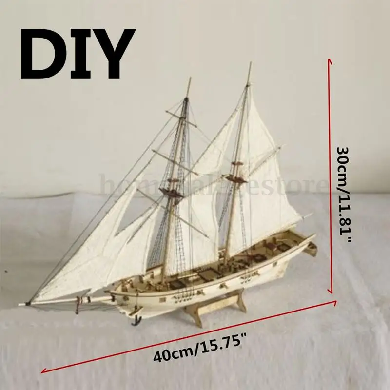 Нет 1:100 Масштаб деревянный парусник корабль наборы дома DIY модель декоративная