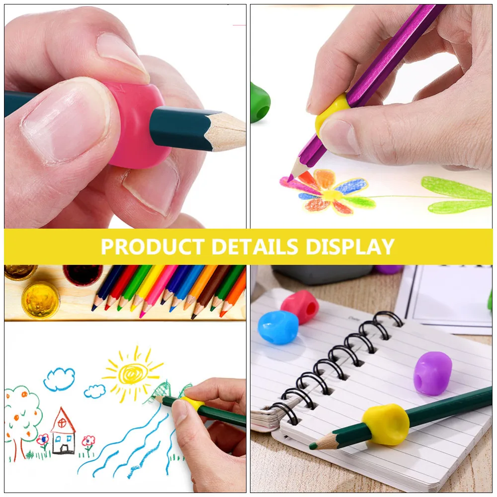 

12Pcs Ergonomic Writing Correctors Grips for Kids Handwriting (Random Color)