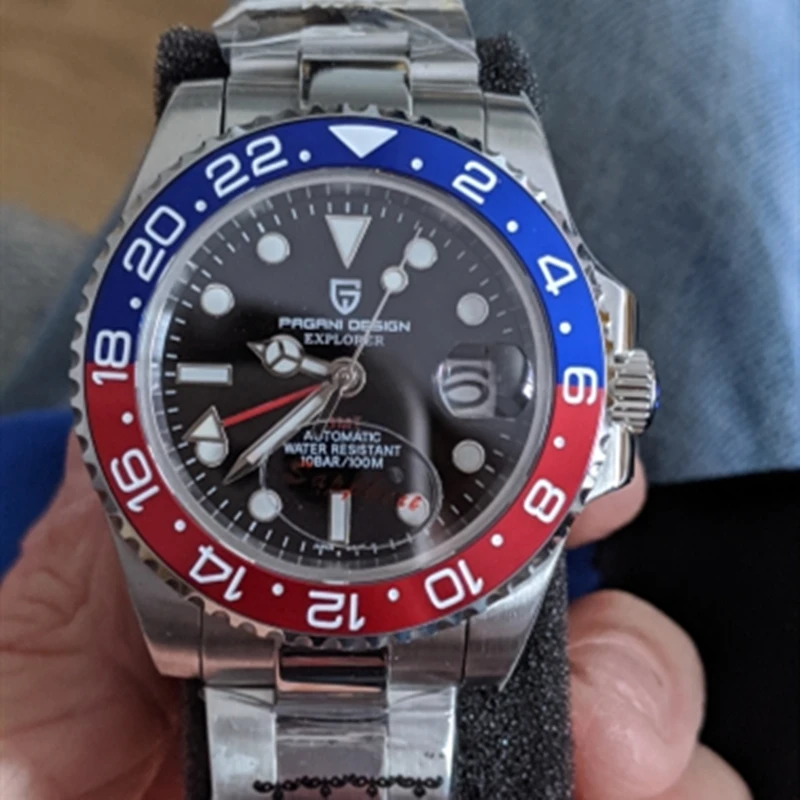 

PAGANI DESIGN Sapphire Glass 40MM Ceramic GMT Mechanical Watches Men 100m Waterproof Classic Luxury Automatic Watch reloj hombre