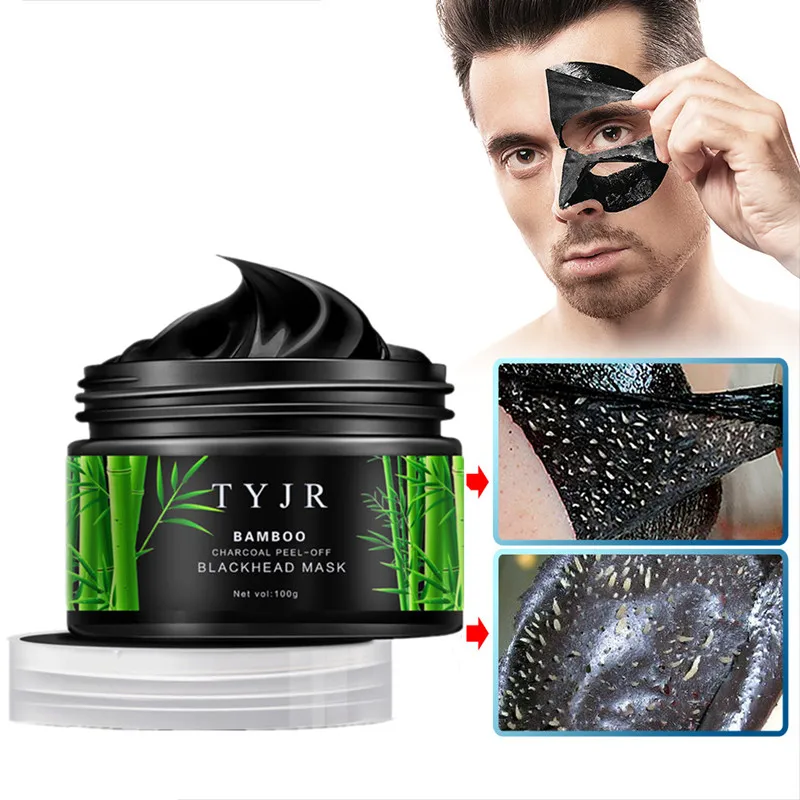 100 мл черная маска для ухода за кожей лица из бамбука и древесного угля маски