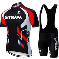strava men cycling jersey set mountain bike uniform quick dry bicycle clothing short culotte black 20d 2021