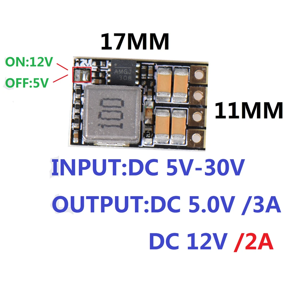 Мини микро-светильник BEC 5V 12V 3A DC понижающий модуль 2-6S вход 5V-30V супер светильник