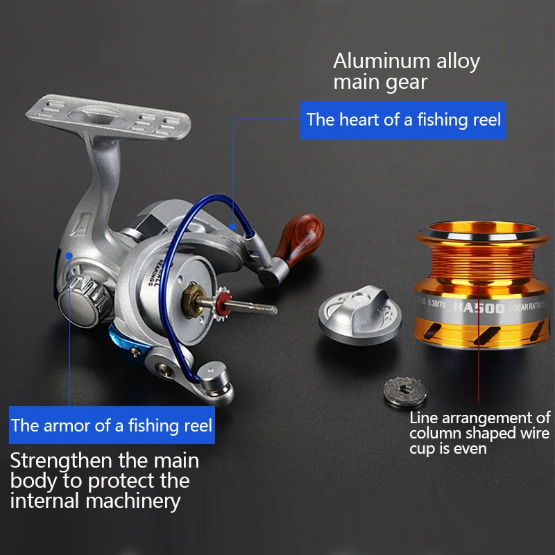 Мини спиннинговая Рыболовная катушка маленькие подшипники для спиннинга 5 2: 1